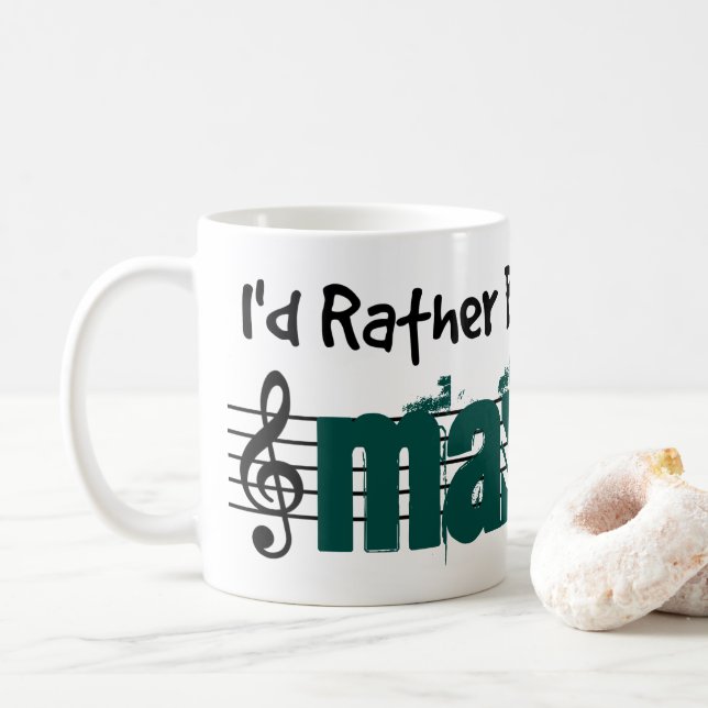 Ich würde vielmehr meine Mandoline spielen Kaffeetasse (Mit Donut)