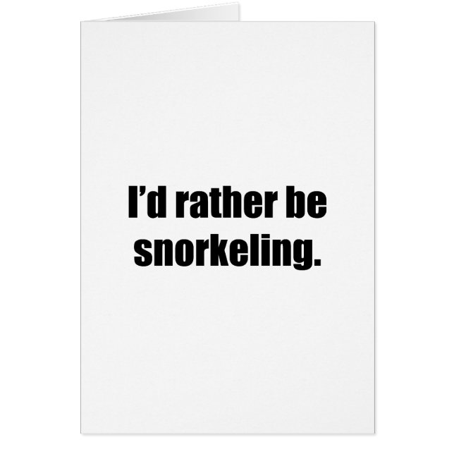 Ich würde vielmehr schnorcheln (Vorne)