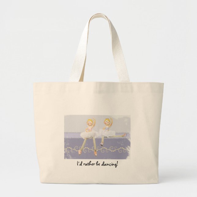 Ich würde vielmehr tanzen! jumbo stoffbeutel (Vorne)