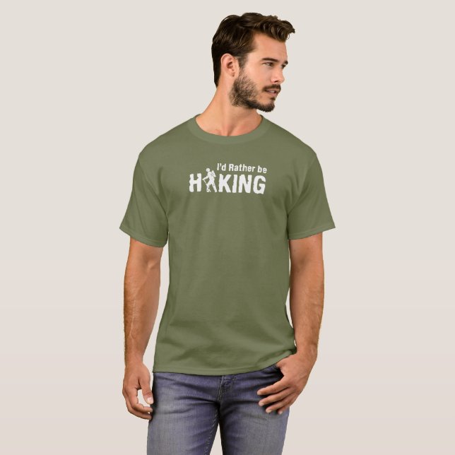 Ich würde vielmehr wandern T-Shirt (Vorne ganz)