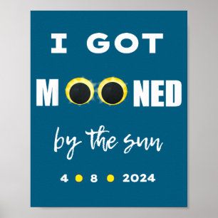Ich wurde vom Mond besonnt Sonnenfinsternis Poster