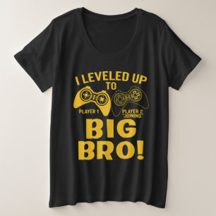 Ich wurde zum großen Bruder befördert Große Größe T-Shirt