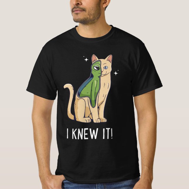 Ich wusste es. Alien Kitten T-Shirt (Vorderseite)