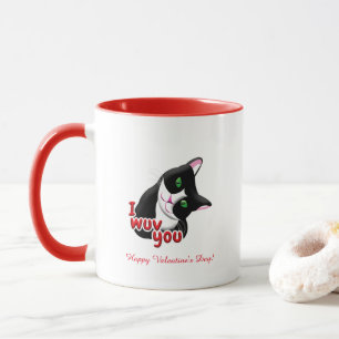Ich wüsste Sie Valentinstag Katze Tasse