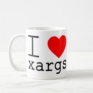 Ich ❤️ xargs kaffeetasse
