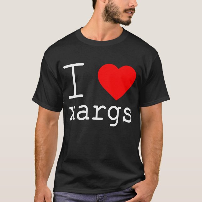 Ich ❤️ xargs T-Shirt (Vorderseite)
