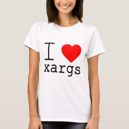 Ich ❤️ xargs T-Shirt