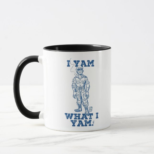 Ich Yam, was ich bin. Entwurf Tasse (Links)