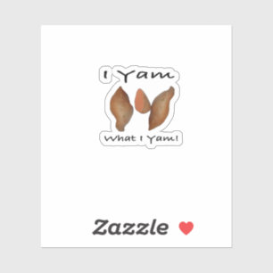 Ich Yam, was ich bin, Yam, was ich Yam, Comic, Nie Aufkleber