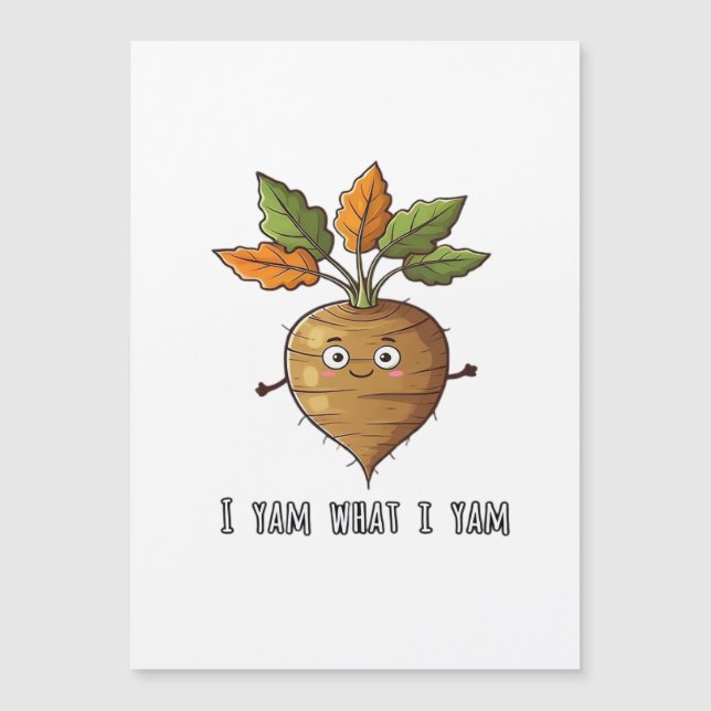 Ich Yam, was ich lese Niedlich und gemütlich Autum Magnetkarte (Vorderseite)