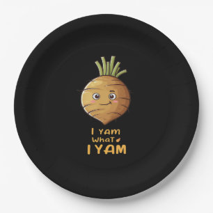 Ich Yam, was ich lese Niedlich und gemütlich Autum Pappteller