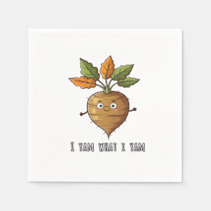 Ich Yam, was ich lese Niedlich und gemütlich Autum Serviette