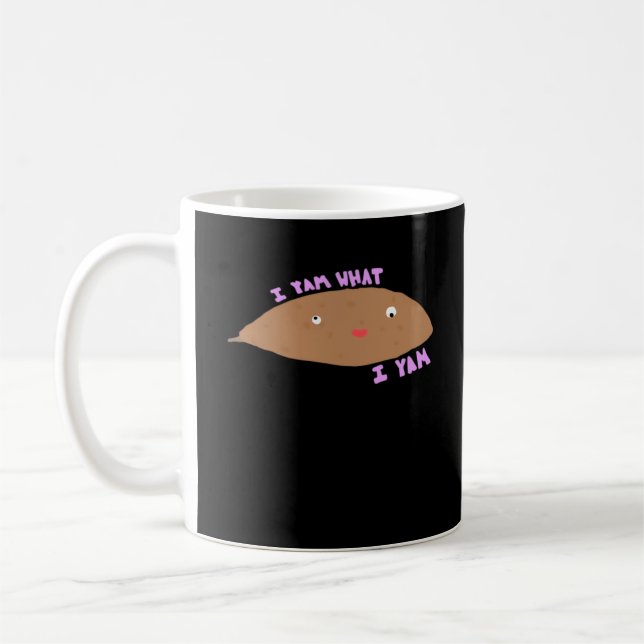 Ich Yam, was ich Yam Classic Trendy Kaffeetasse (Links)