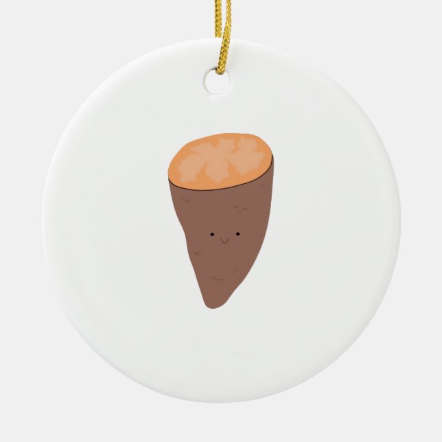 Ich Yam, was ich Yam Classic Trendy Zitat Keramik Ornament (Vorne)