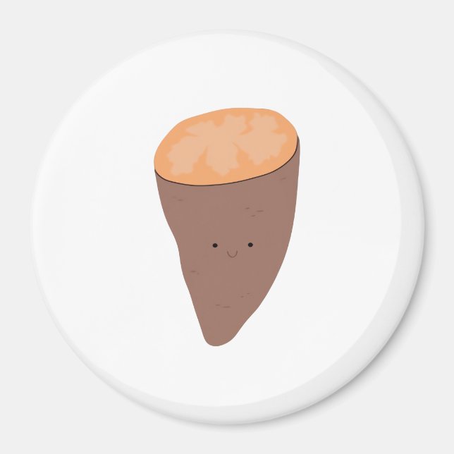 Ich Yam, was ich Yam Classic Trendy Zitat Magnet (Vorne)