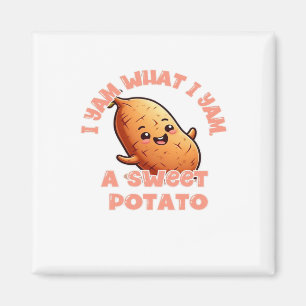 Ich Yam, was ich Yam, ein süßer Kartoffelklassiker Magnet