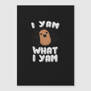 Ich Yam, was ich Yam Funny Potato Pub Erntedank Magnetkarte