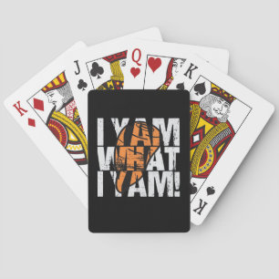 Ich Yam, was ich Yam Funny Zitat Spielkarten