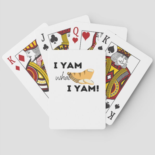 Ich Yam, was ich Yam! Klassisch Spielkarten (Rückseite)