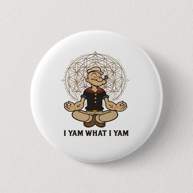 Ich Yam, was ich Yam Meme Zitat Button (Vorderseite)