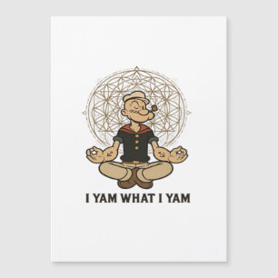 Ich Yam, was ich Yam Meme Zitat Magnetkarte