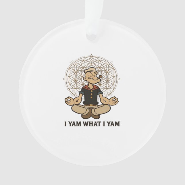 Ich Yam, was ich Yam Meme Zitat Ornament (Vorderseite)