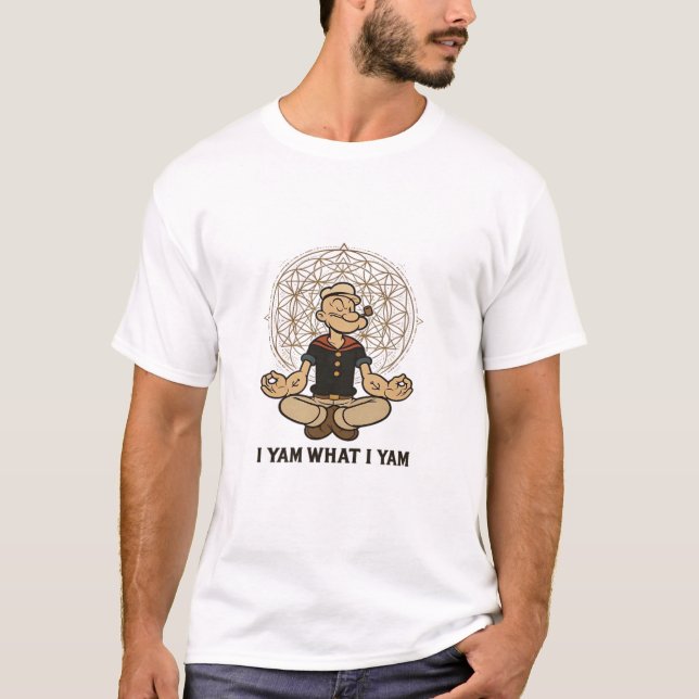 Ich Yam, was ich Yam Meme Zitat T-Shirt (Vorderseite)
