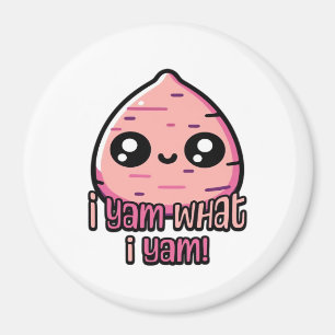 Ich Yam, was ich Yam! Niedlich Yam Pun Classic Magnet
