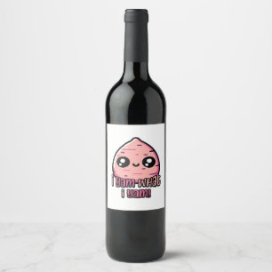 Ich Yam, was ich Yam! Niedlich Yam Pun Classic Weinetikett