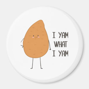 Ich Yam, was ich Yam! Phantastische Yam-Pflanze Magnet