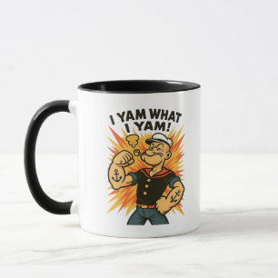 Ich Yam, was ich Yam Popeye Cartoon Zitat Classic Tasse