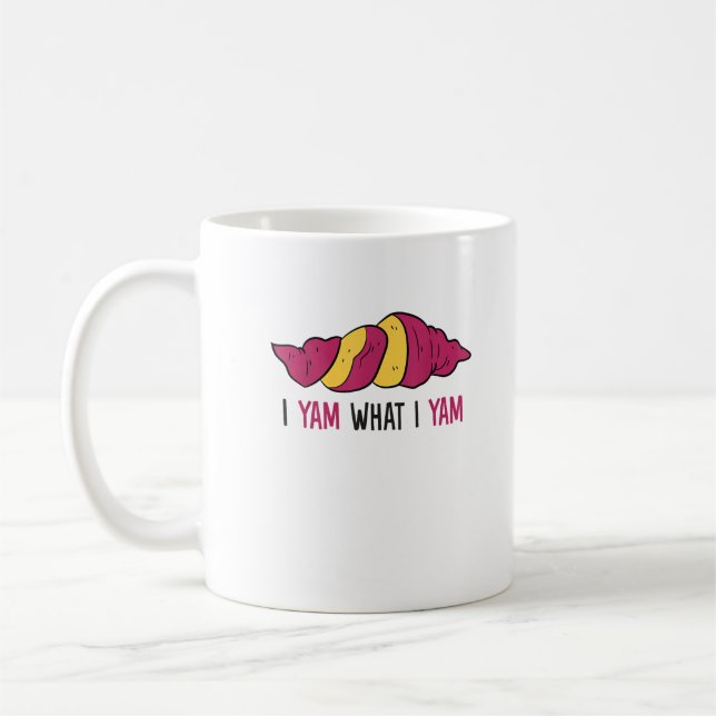 Ich Yam, was ich Yam Sweet Potato Kaffeetasse (Links)
