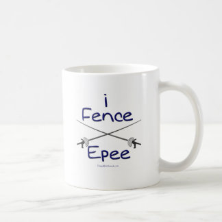 ich zäune Epee (Pistolengriff) BLAU ein Tasse