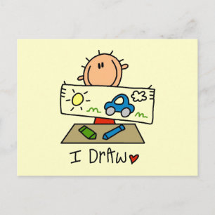 Ich zeichne postkarte