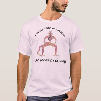 Ich zeichnete das in der Therapie, kurz bevor ich  T-Shirt