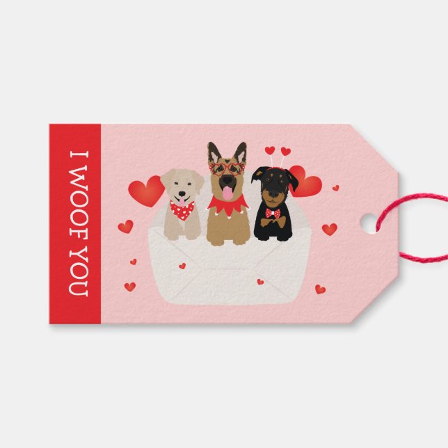 Ich zeige Ihnen Hunde in der Liebe Geschenkanhänger (Vorderseite (Horizontal))