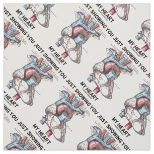 Ich zeige Ihnen mein anatomisches Herz Stoff