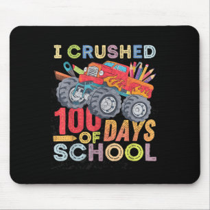 Ich zerbrach 100 Schultage für Jungen Monster Truc Mousepad