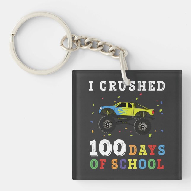 Ich zerbrach 100 Schultage Schlüsselanhänger (Vorderseite)