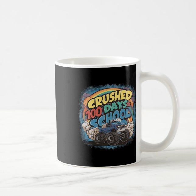 Ich zerbrach 100 Tage 100 Schulmonster Tru Kaffeetasse (Rechts)