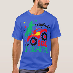 Ich zerbrach 100 Tage der Schule Dinosaurier Monst T-Shirt