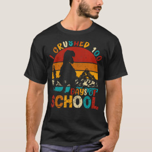 Ich zerbrach 100 Tage der Schule Dinosaurier Rex B T-Shirt