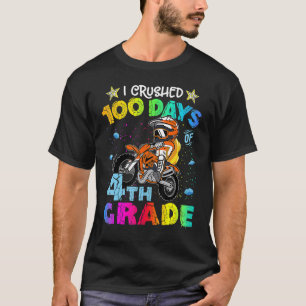 Ich zerbrach 100 Tage des Rucksacks für das 4. Rad T-Shirt