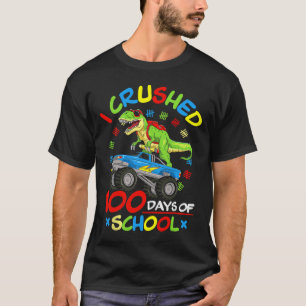 Ich zerbrach 100 Tage Monster-LKW für Schulkinder T-Shirt