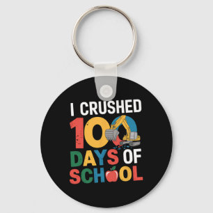 Ich zerbrach 100 Tage Schulbauausgrab Schlüsselanhänger