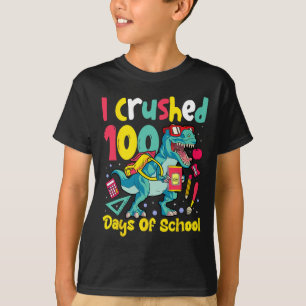 Ich zerbrach 100 Tage Schule Dinosaurier Kinder Ju T-Shirt