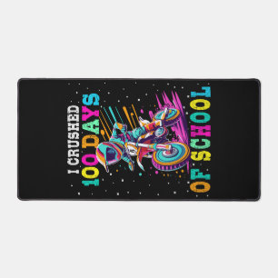 Ich zerbrach 100 Tage Schule Motocross Schreibtischunterlage