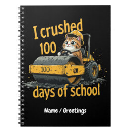 Ich zerbrach 100 Tage Schulfeier 100. Tag Notizblock
