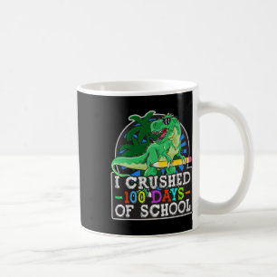 Ich zerbrach 100 Tage Schuljunge Dinosaurier und T Kaffeetasse