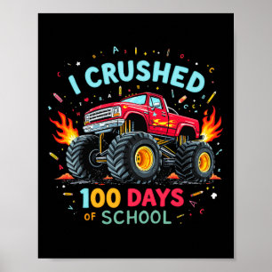 Ich zerbrach 100 Tage Schuljunge Kinder 100 Tage Poster